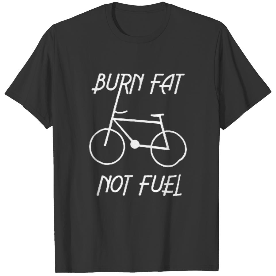 Burn Fat Not Fuel Cycle Logo T-shirt