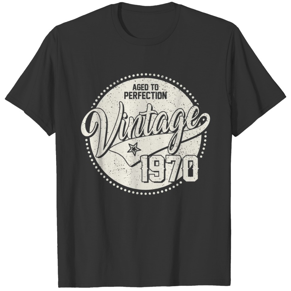 Vintage 1970 birthday gifts for men women Vintage T Shirts