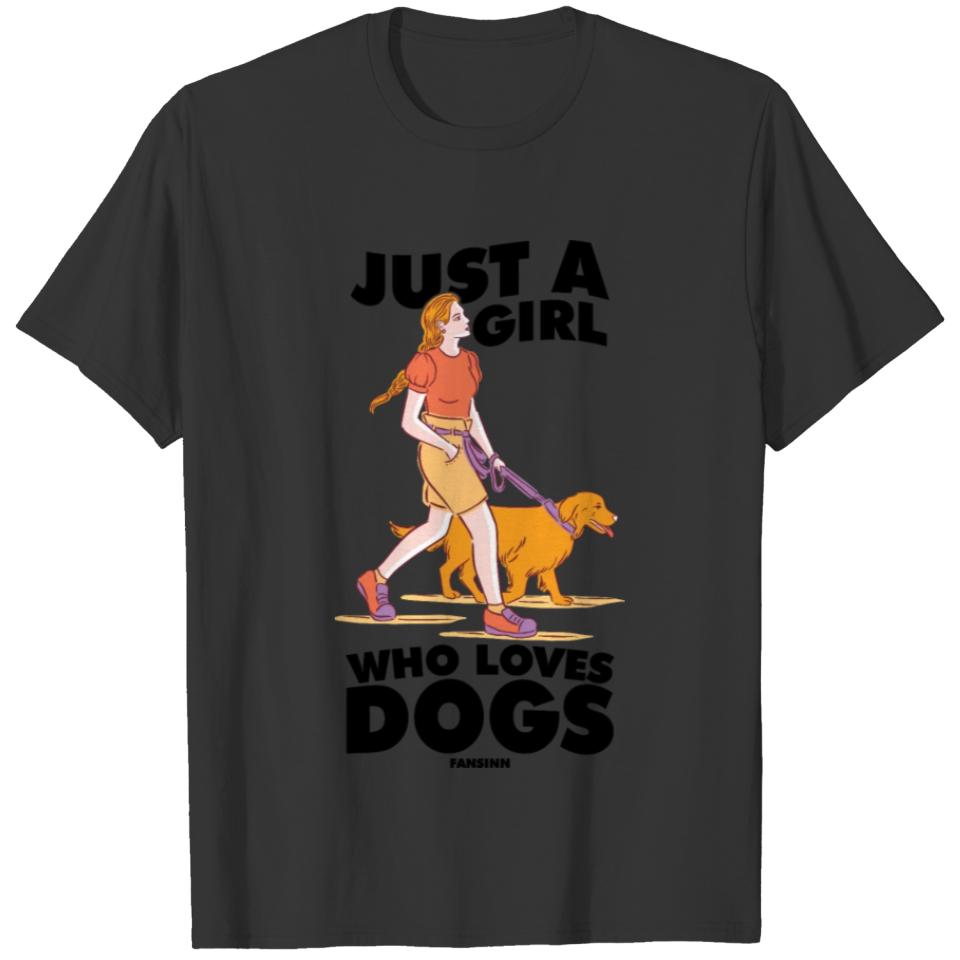 Just A Girl Who Loves Dogs T-shirt