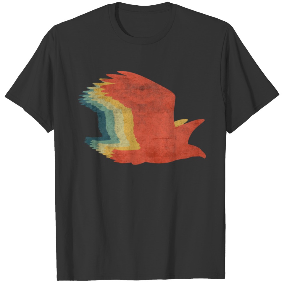 Bird Retro Vintage Color T-shirt