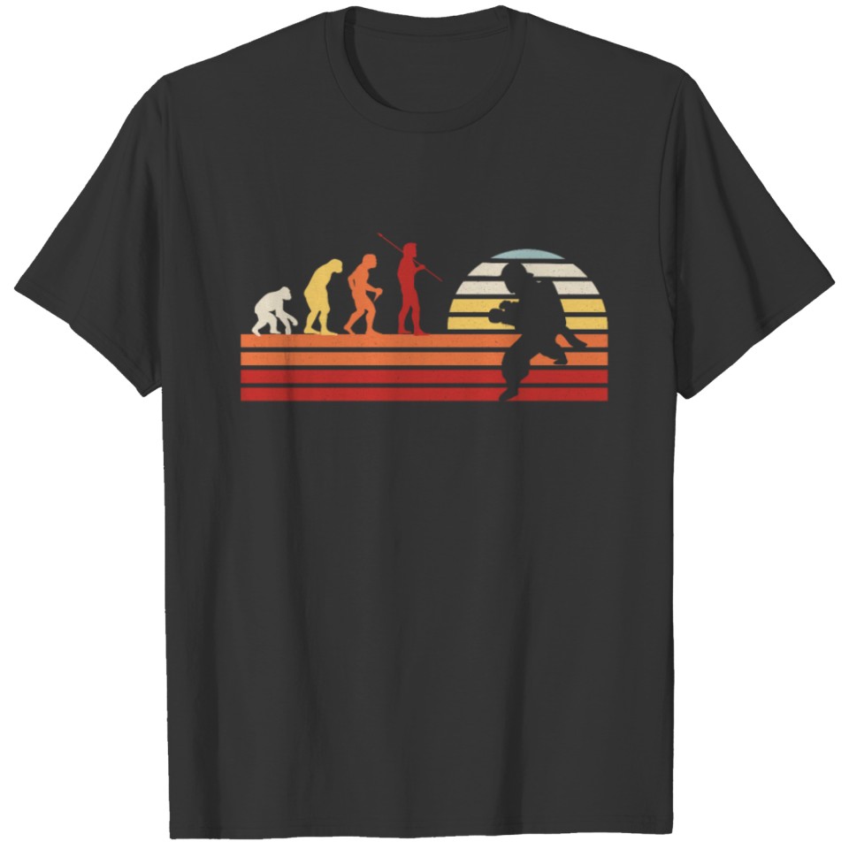 Retro Firefighter Vintage Fireman Thin Red Line T-shirt