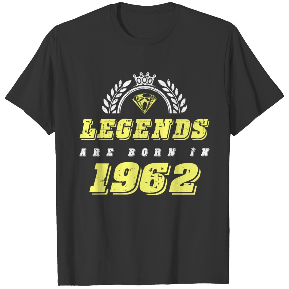 1962 legends born in T-shirt