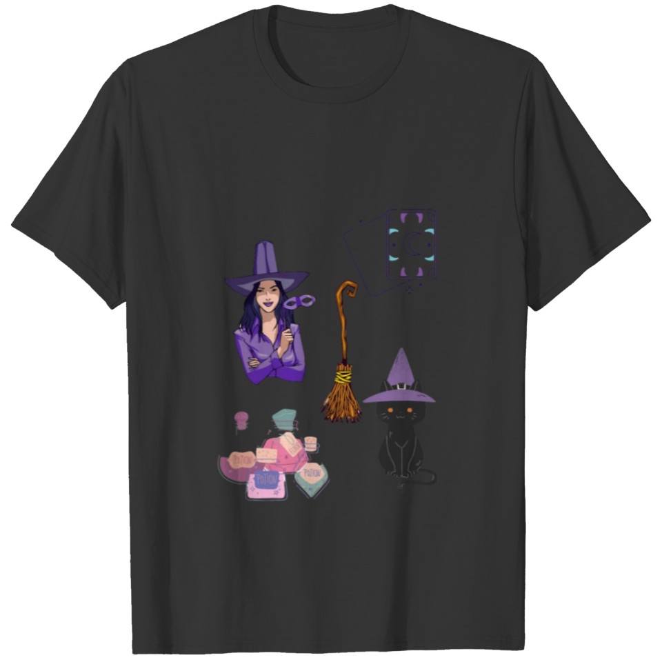 Cute happy witch T-shirt
