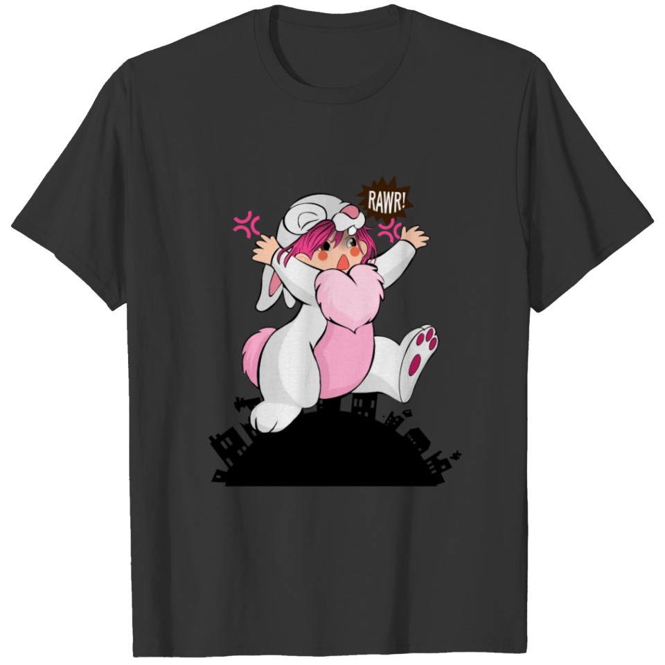 Bunny Run On City T-shirt