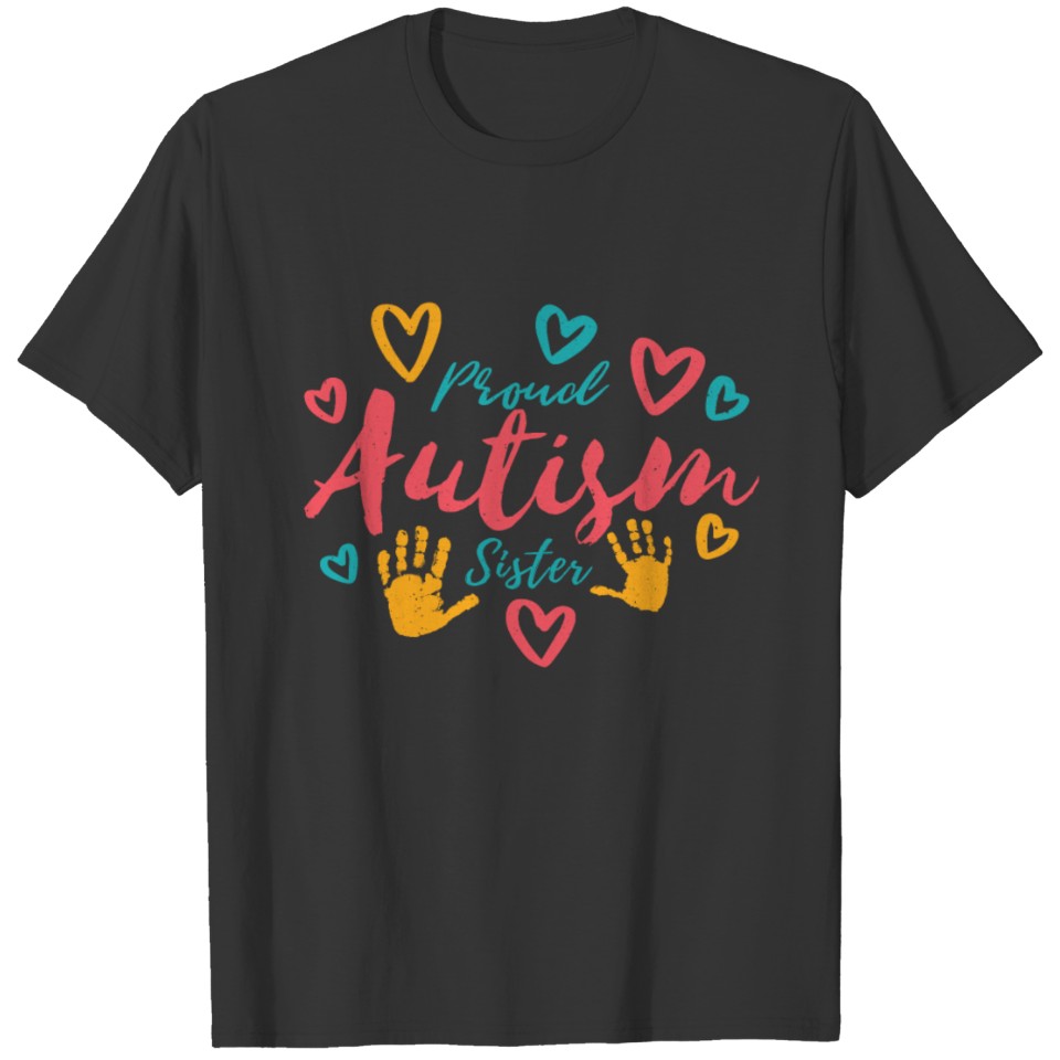 Love Special Puzzle Proud Sister Autism Awareness T-shirt