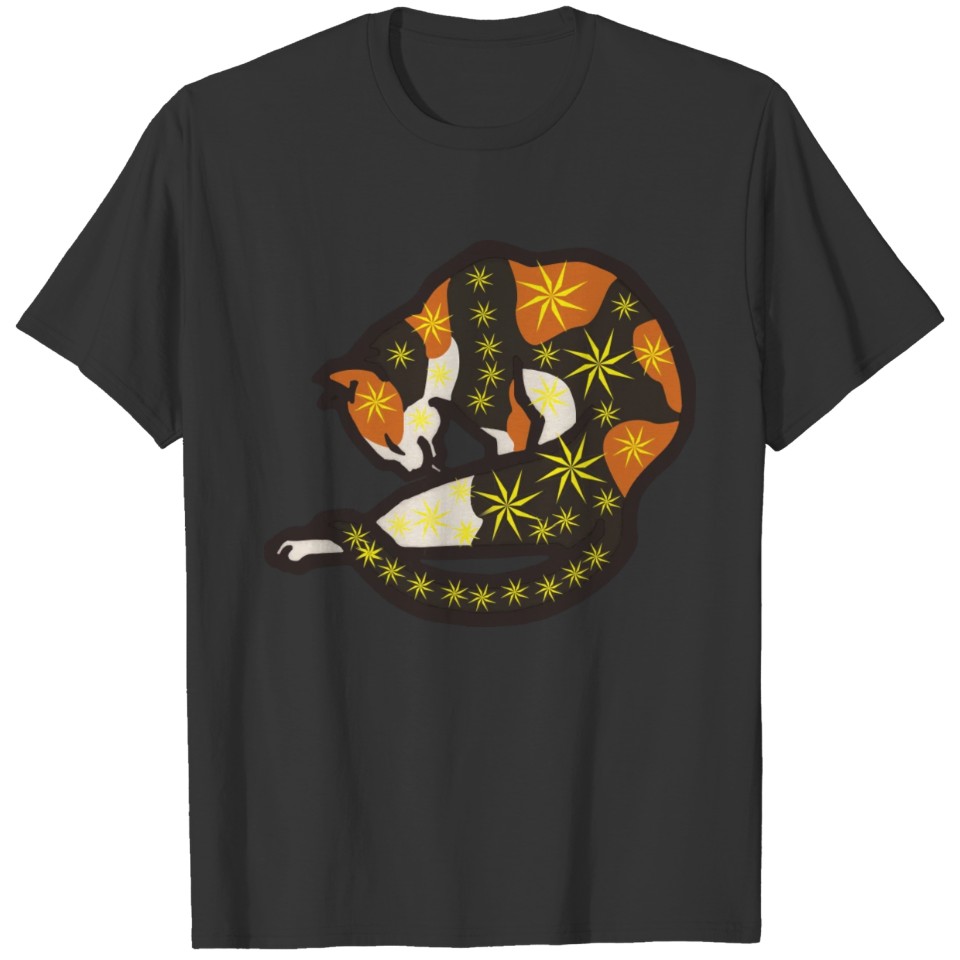 Cat In Lotus Tattoo T-shirt