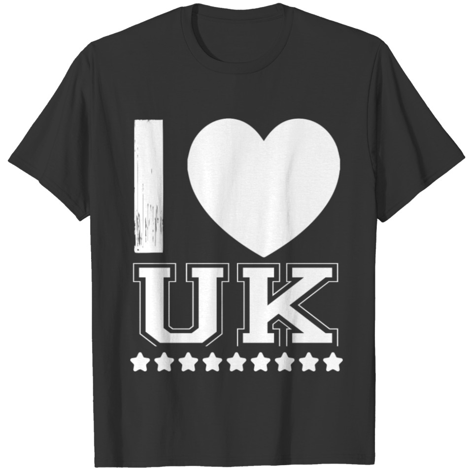 I Love United Kingdom-Uk-United Kingdom-England T-shirt