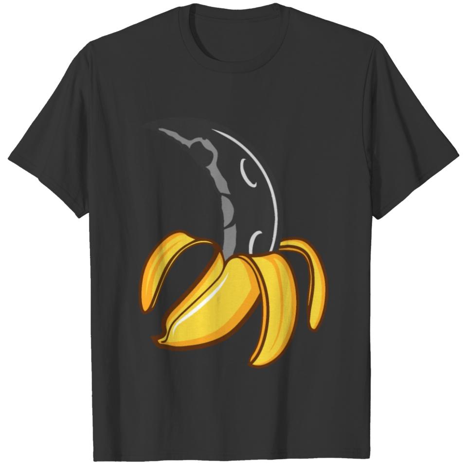 Space Lover Moon Banana Astronomy Hobby T-shirt