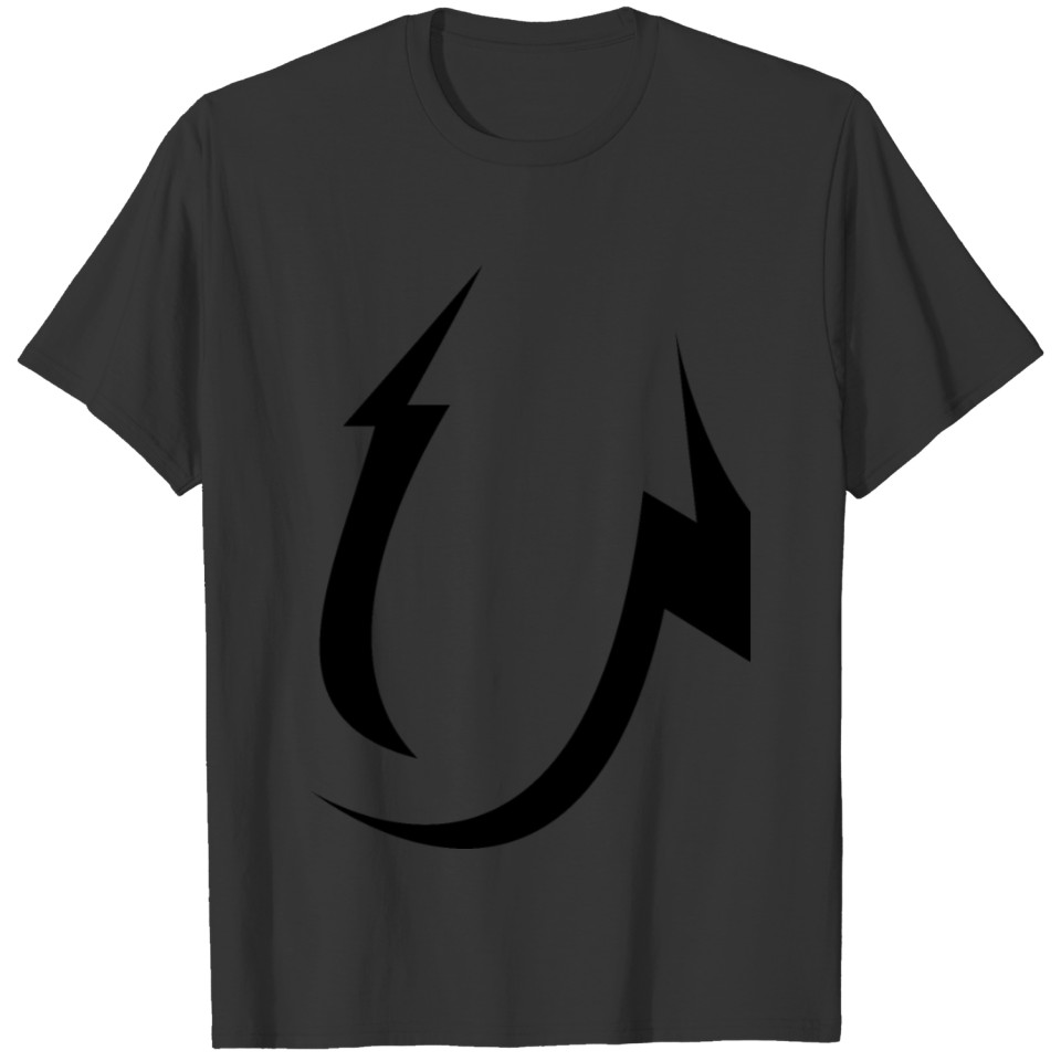 Lightning U letter logo T-shirt