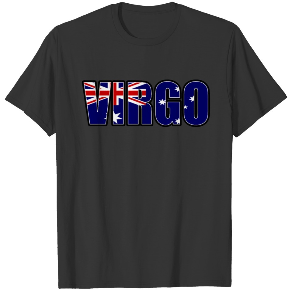 Virgo Australian Horoscope Heritage DNA Flag T-shirt