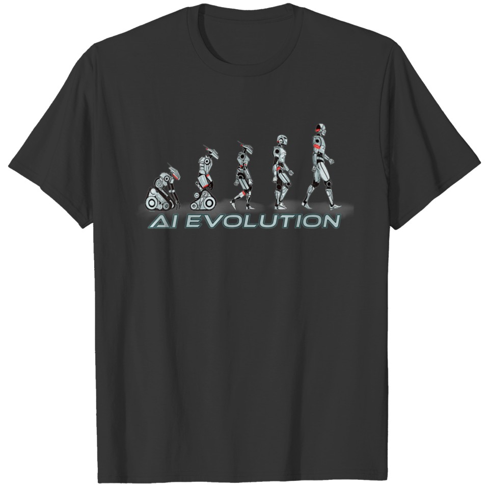 Womens Evolution of Artificial Intelligence T-shirt