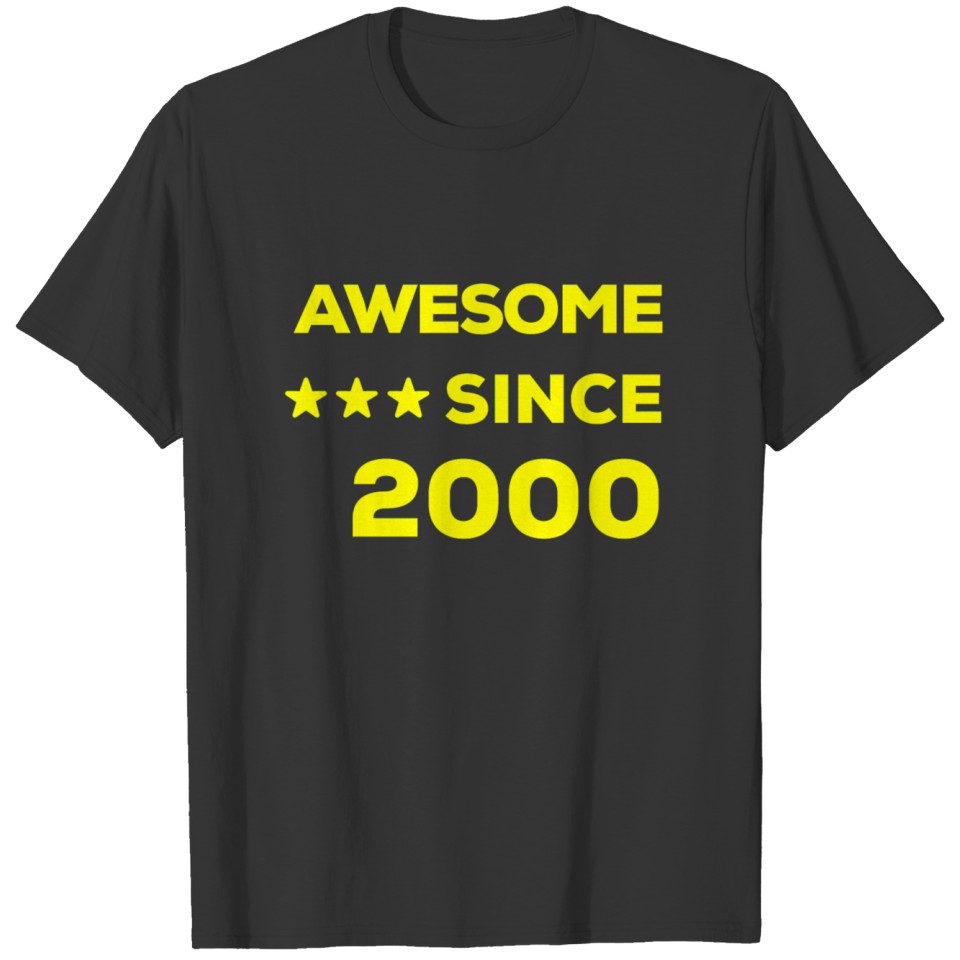 20. birthday 20 years 2000 gift 20th T-shirt