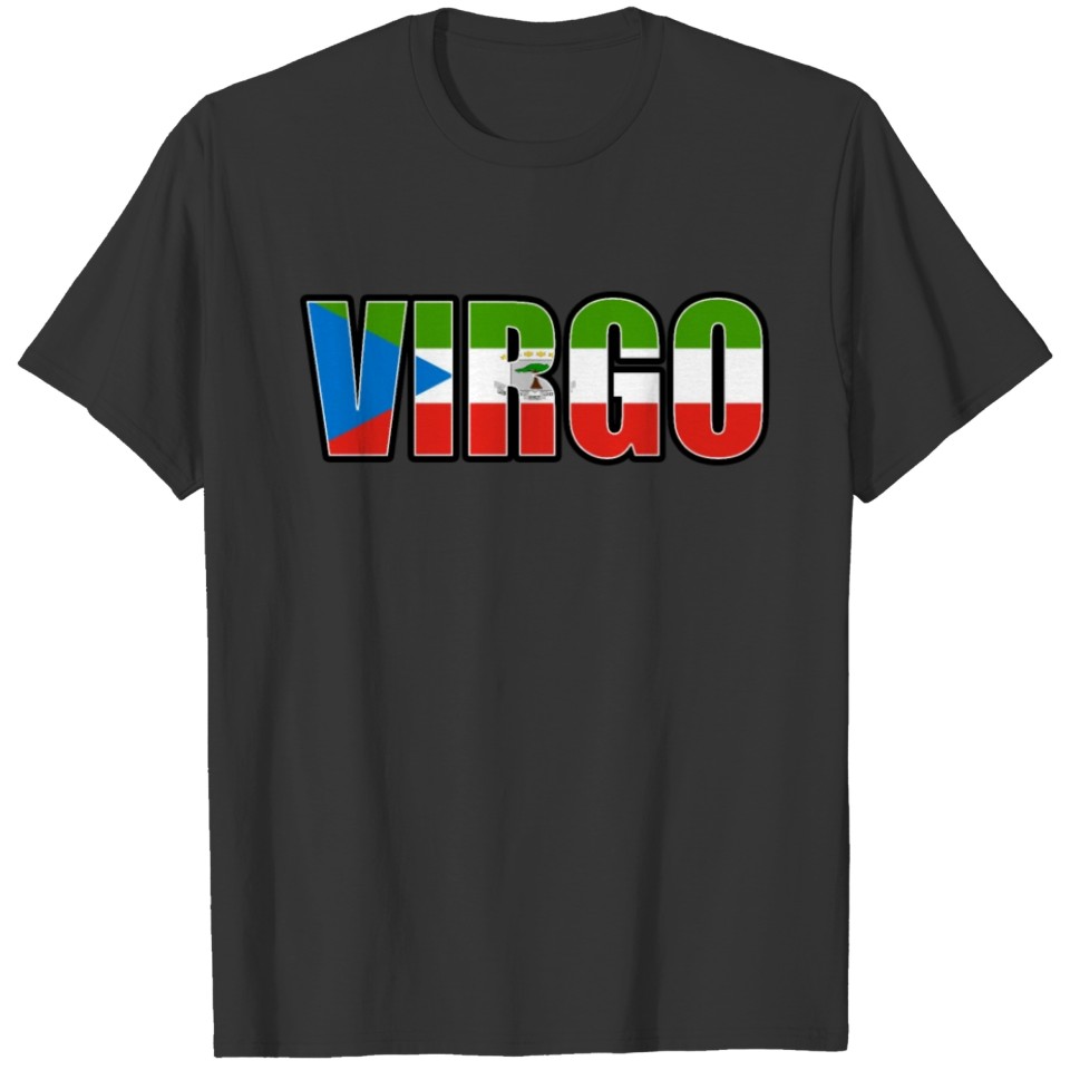 Virgo Equatorial Guinean Horoscope Heritage DNA Fl T-shirt