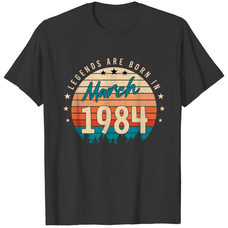 Born March 1984 Retro T-shirt