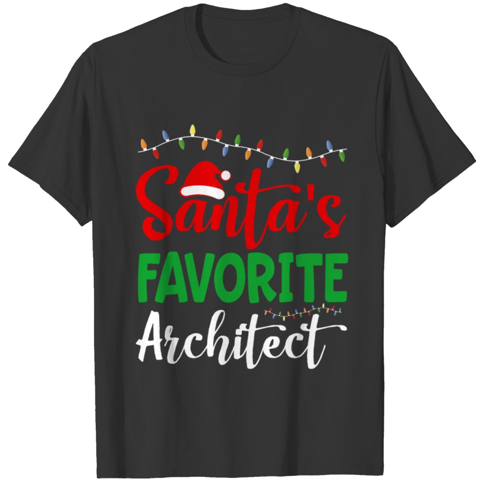 Santa's Favorite Architect T-shirt