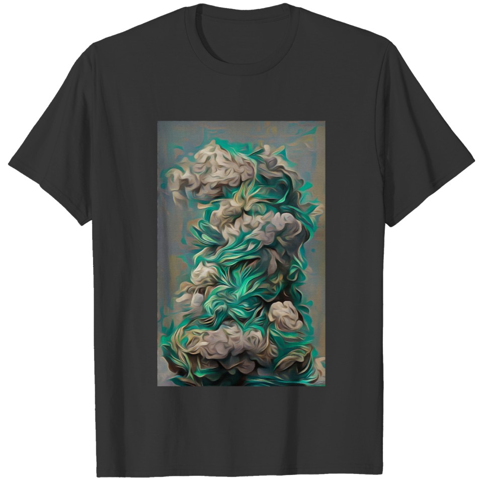 Aqua Ivory Dank Shimmering Nug 420 Weed Cannabis T Shirts