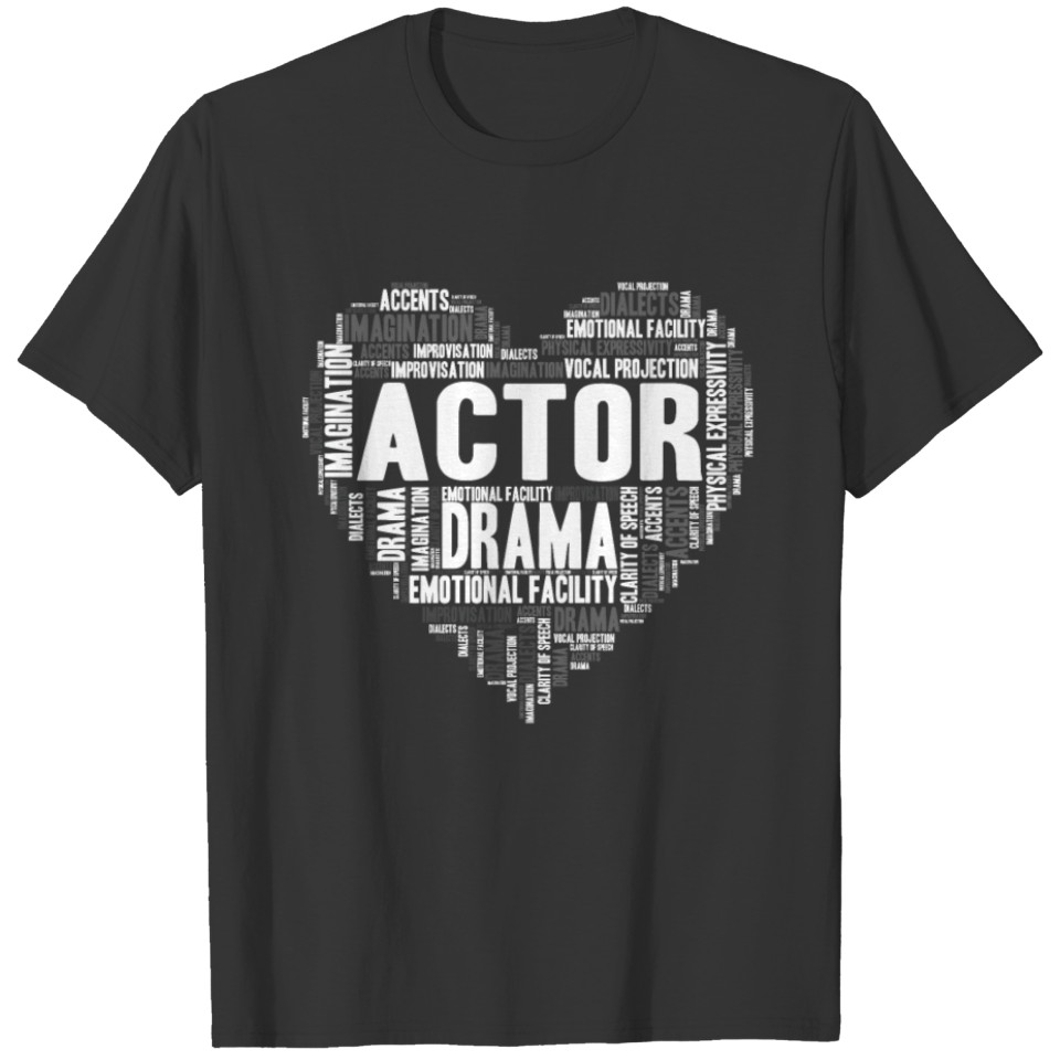 Actor Drama Stage Acting Theatrical Lifestyles T-shirt