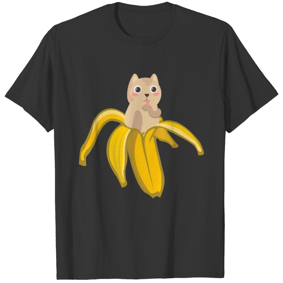 Cat in Banana T-shirt