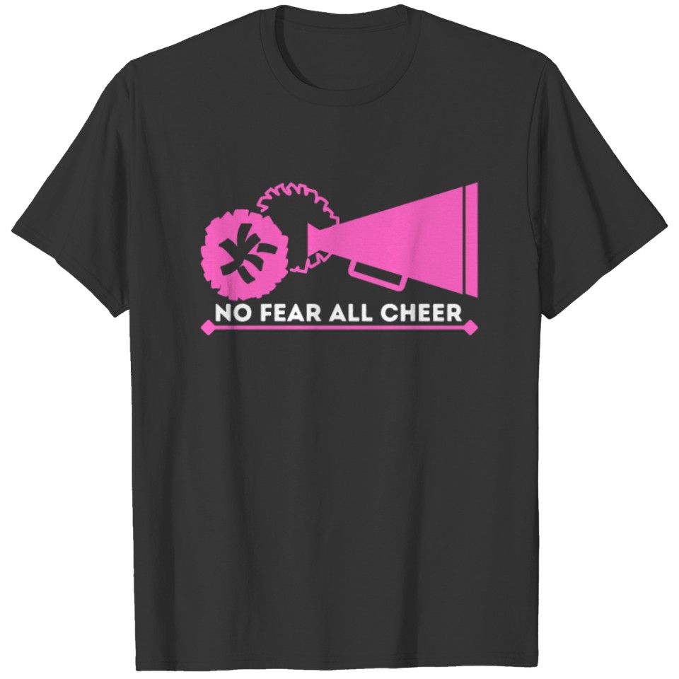 No Fear All Cheer Cheerleader Cheerleading T-shirt