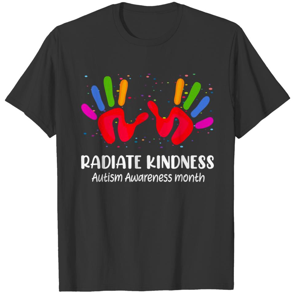 Autism Awareness month radiate kindness teacher T-shirt