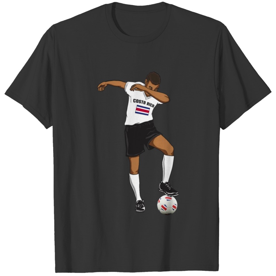Costa Rica National Soccer Team Dabbing Player T-shirt