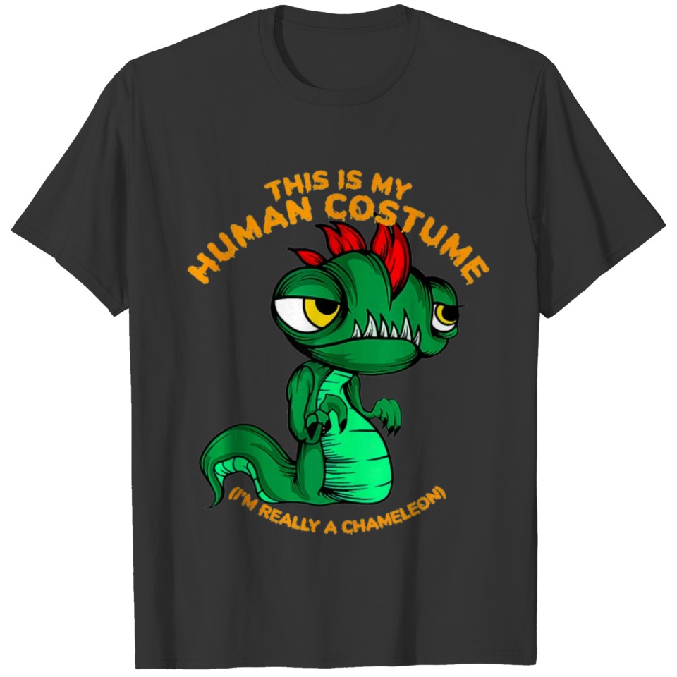 This is My Human Costume I m Really a Chameleon T-shirt
