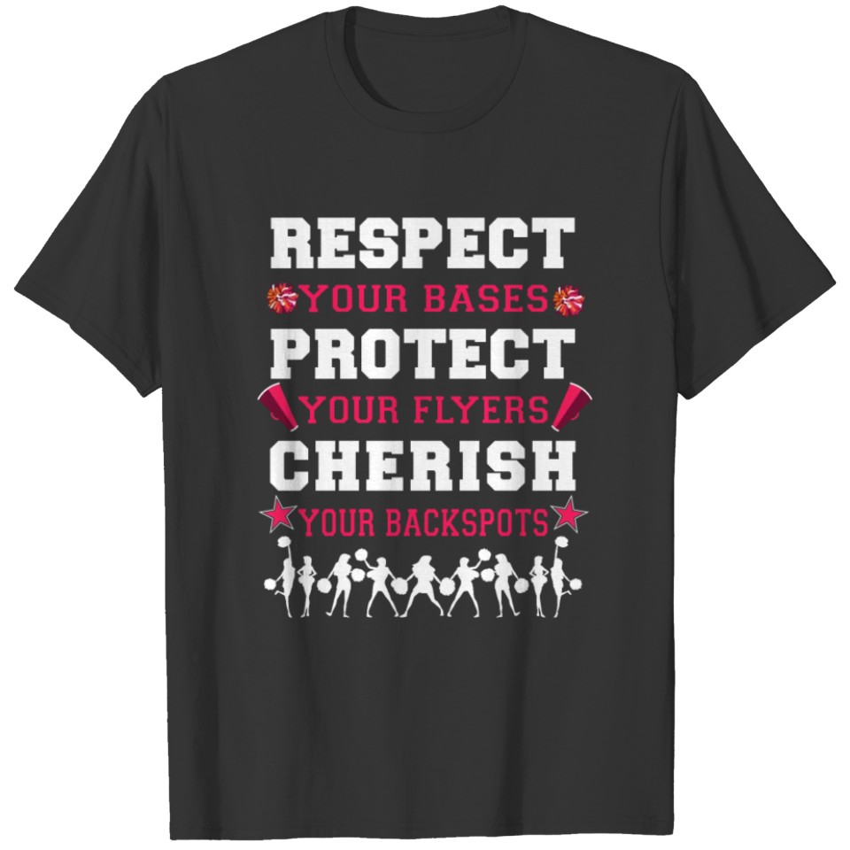 Cheer Cheerleading Respect Your T-shirt