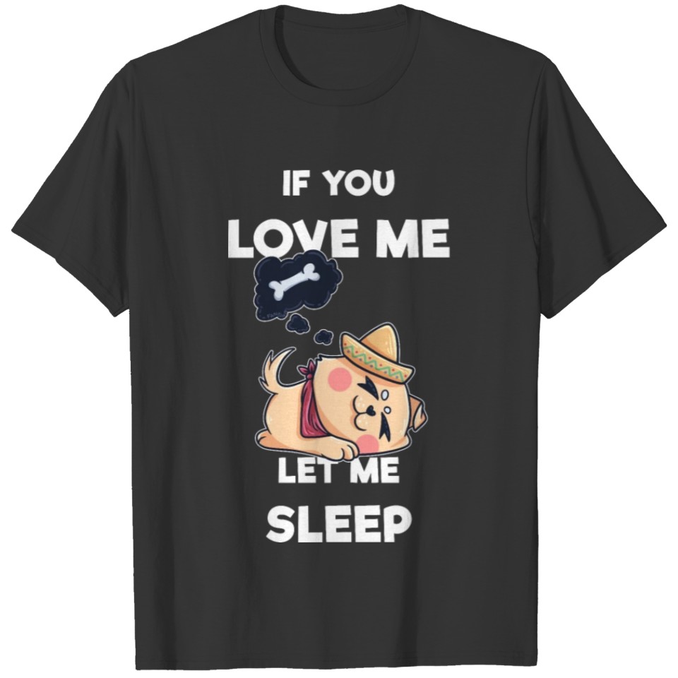 sleeping dog T-shirt