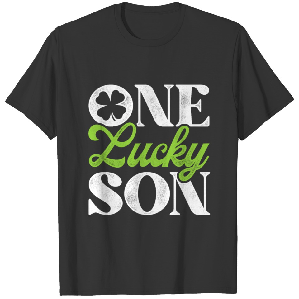 One Lucky Son St. Patricks Day Shamrock Ireland Ir T-shirt