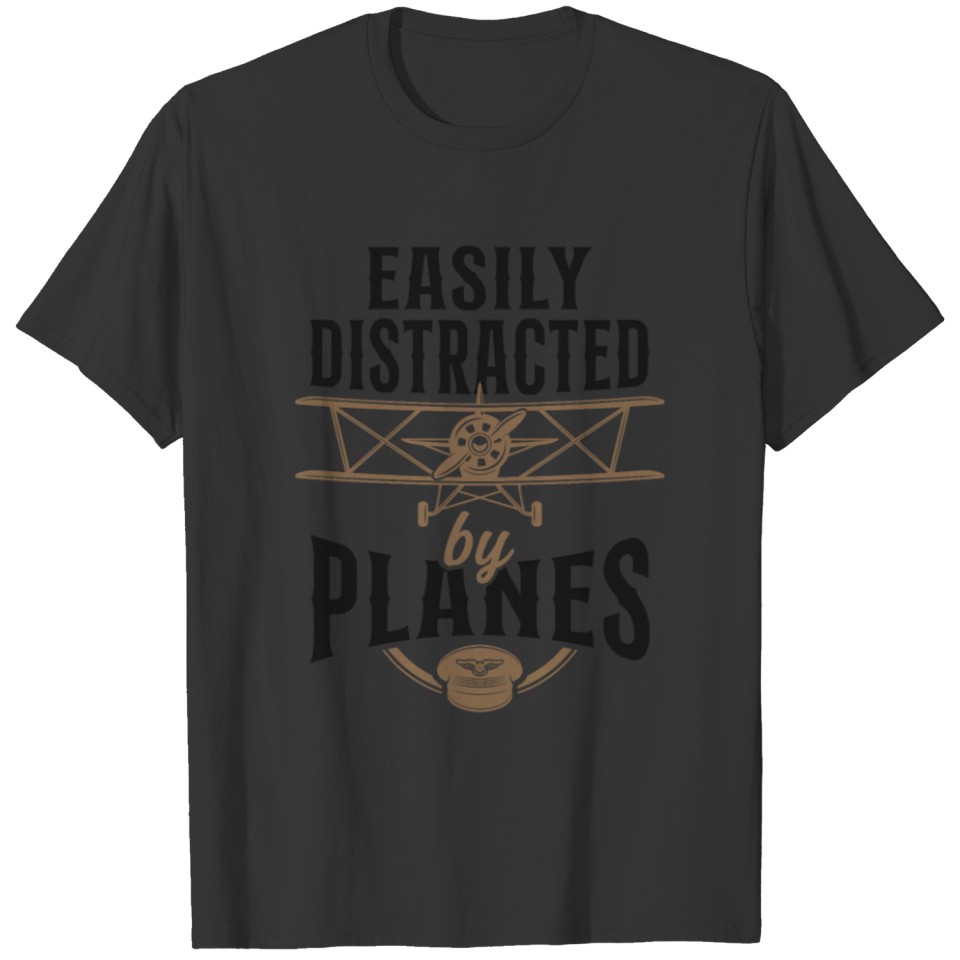 Airplane Pilot Vintage Easily T-shirt