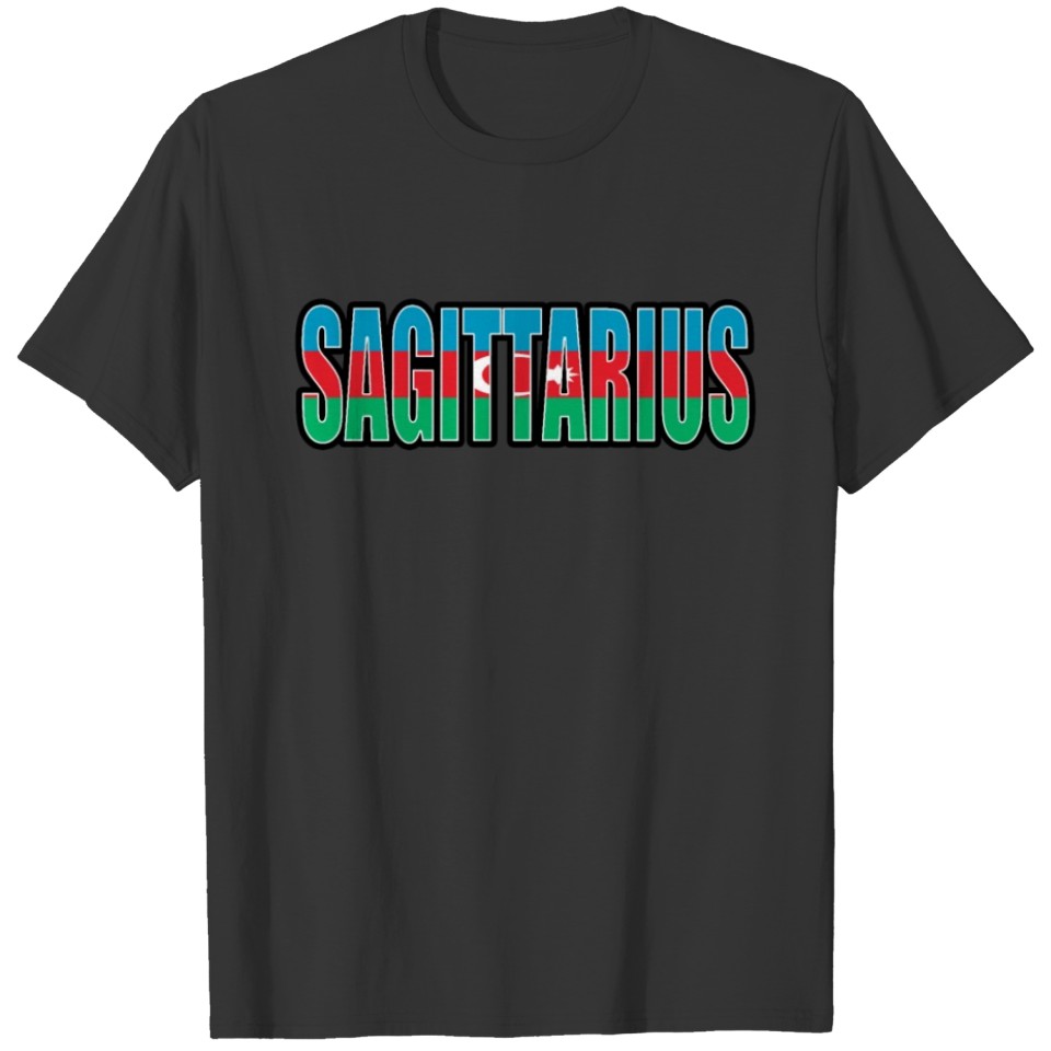 Sagittarius Azerbaijani Horoscope Heritage DNA Fla T-shirt