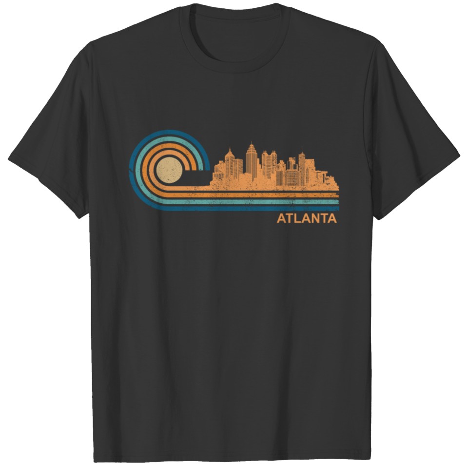 Atlanta Skyline Retro Atlanta Fan Georgia Atlanta T-shirt