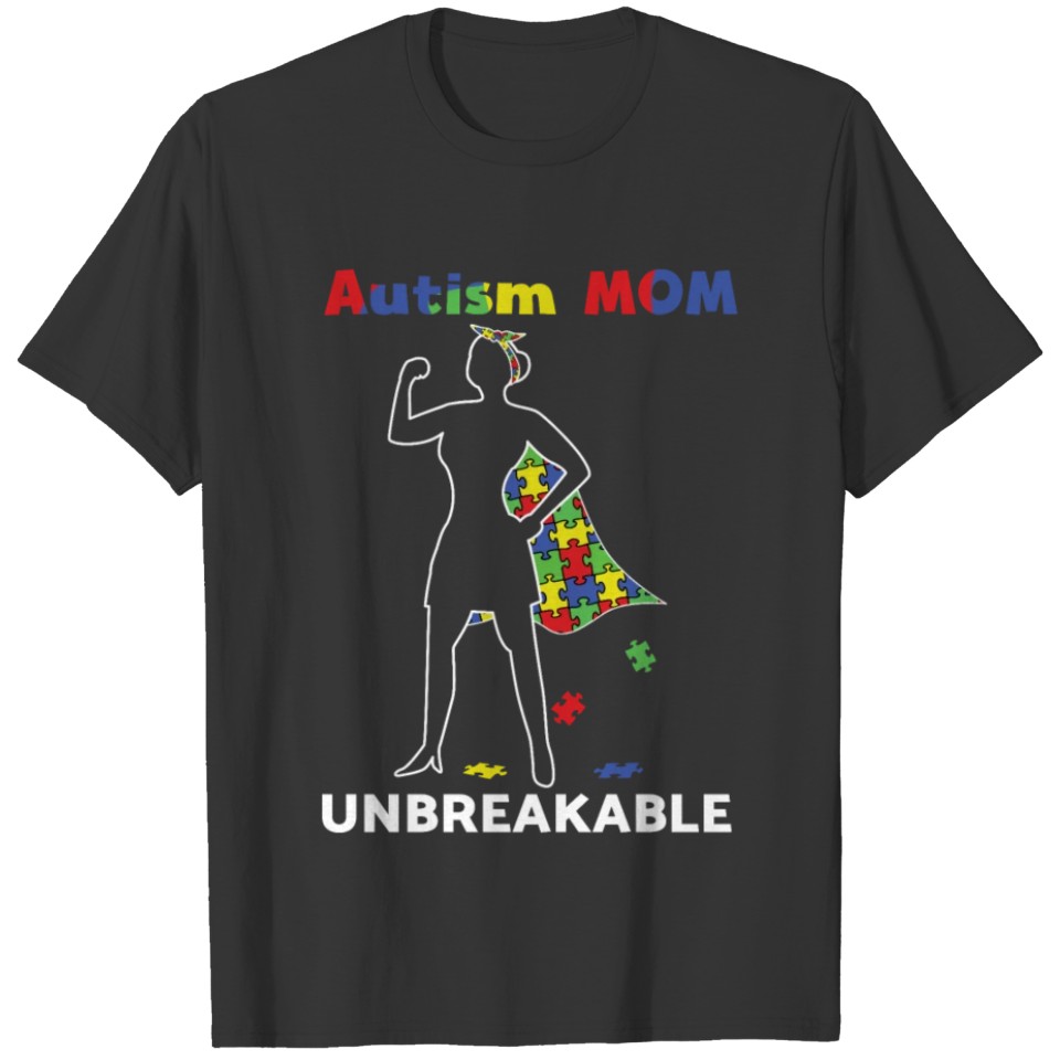 Autism Mom Super Puzzle Special Autism Awareness T-shirt