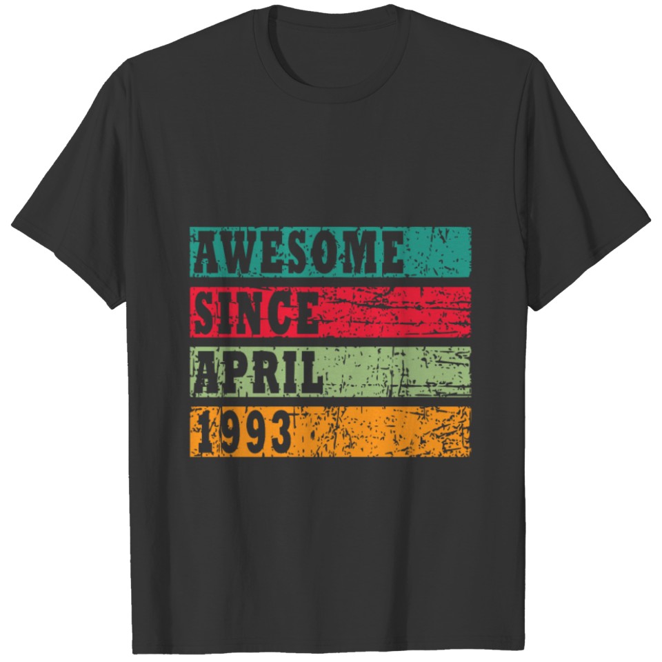 April 1993 Vintage Birth Verse Gift T-shirt