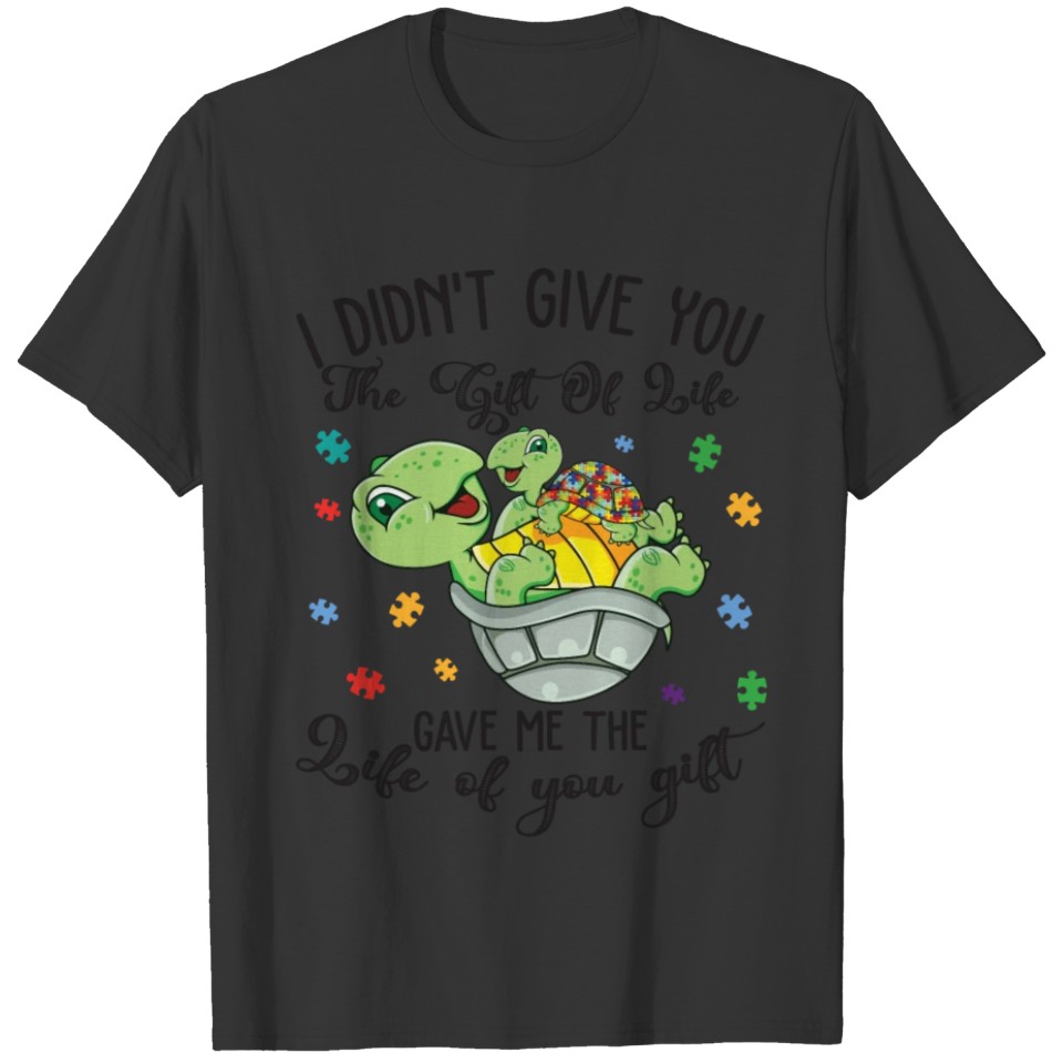 Autism Mom Turtle T-shirt