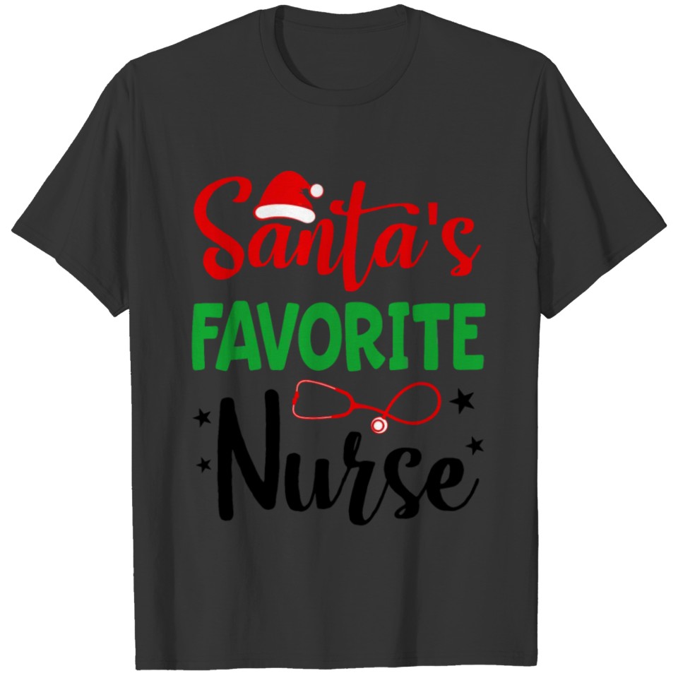 Santa's Favorite Nurse T-shirt