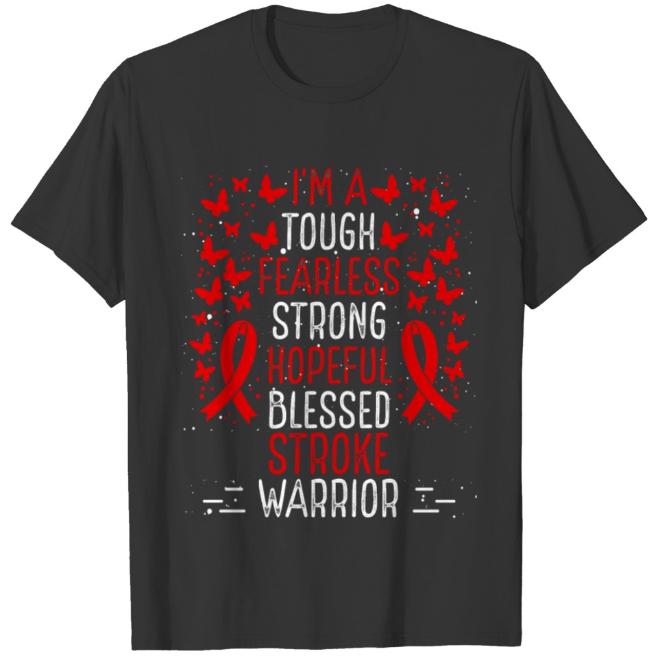 Stroke Awareness Ribbon Stroke Warrior Survivor T-shirt