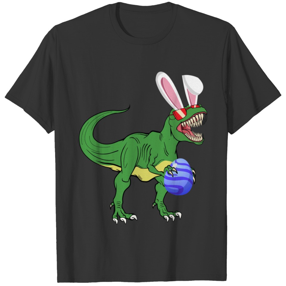 bunny-saurus, bunny t-rex, easter t-rex, dinosaur T-shirt