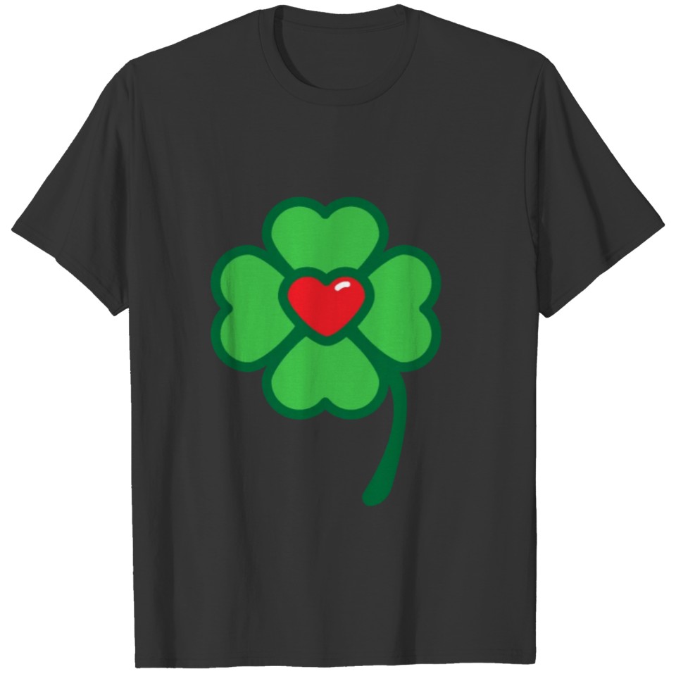 LOVE IRELAND, LUCK OF THE IRISH, IRISH FOUR LEAF T-shirt