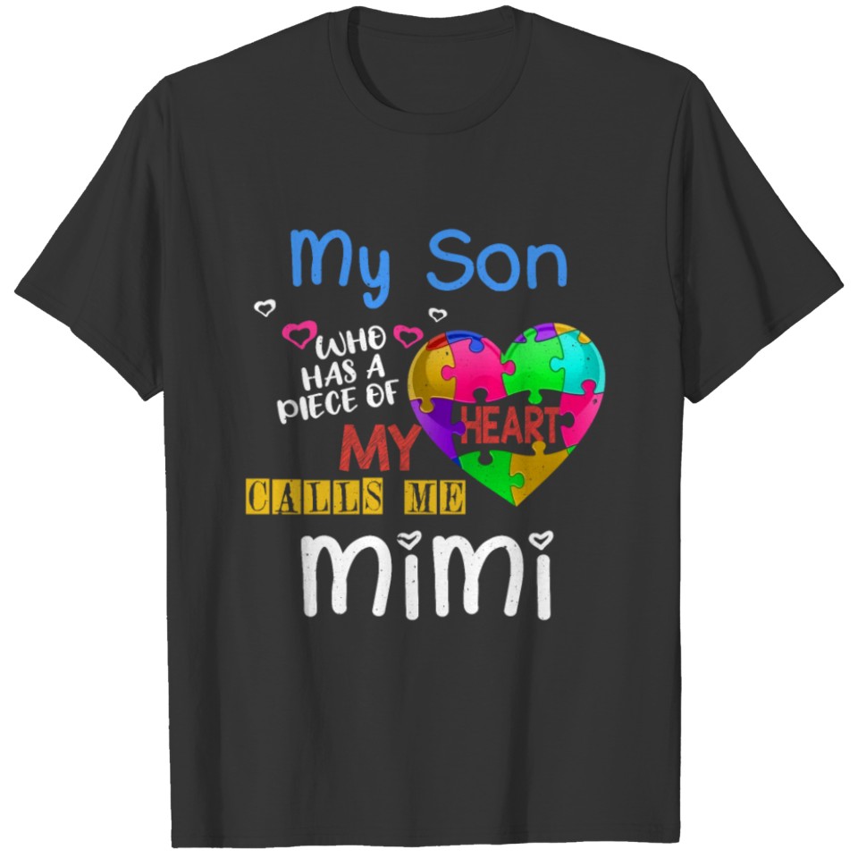 Son Puzzle Mama Mom Special Autism Awareness T-shirt