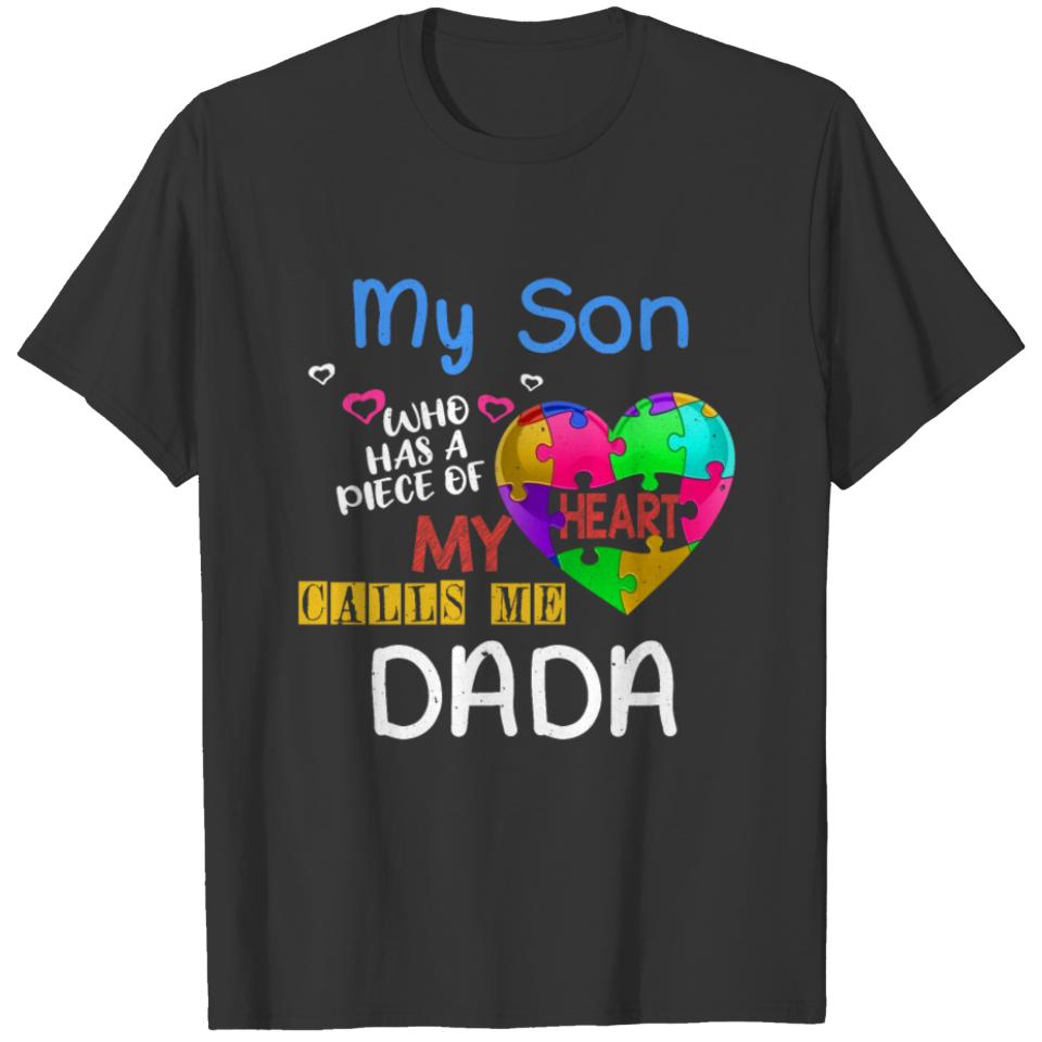 Son Puzzle Dad Special Autism Awareness T-shirt