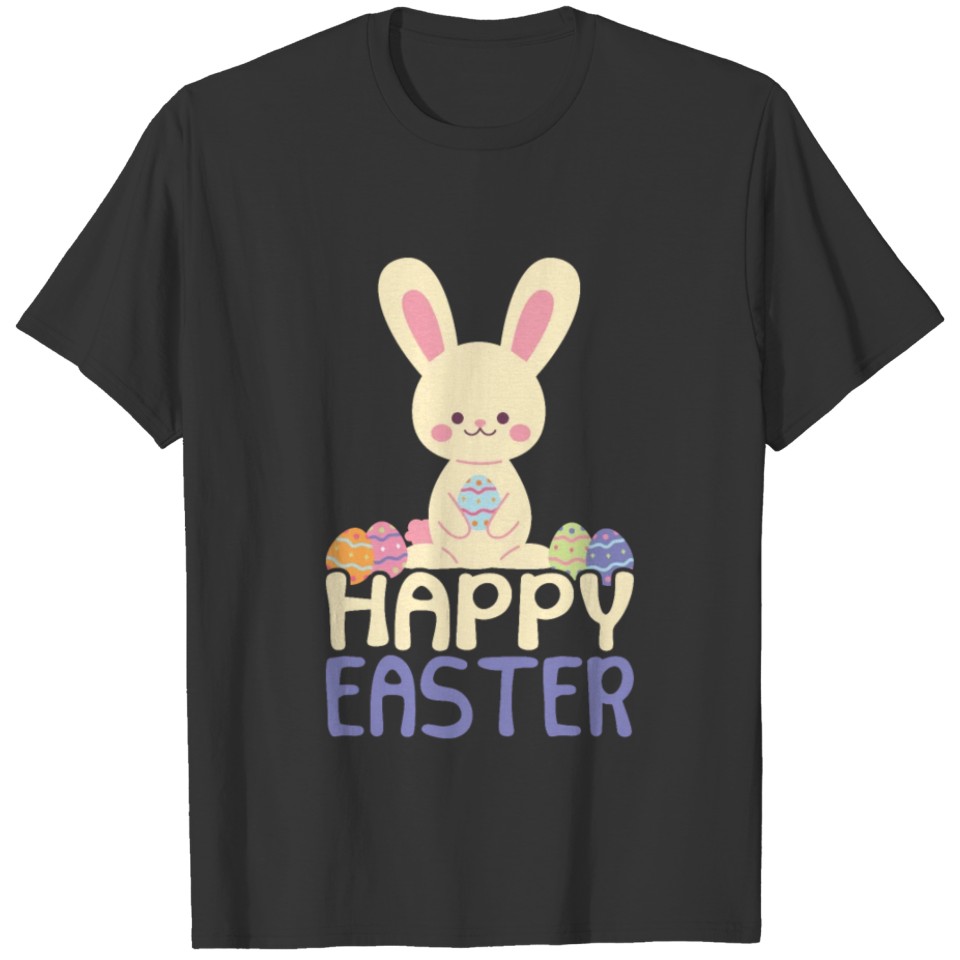 Happy Easter Cute Bunny Easter Eggs Pun T-shirt