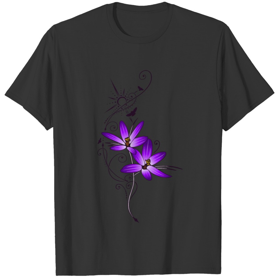 Purple Crocus Symbols in Spring T-shirt
