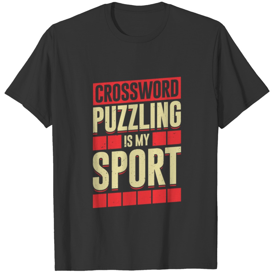 Crossword Puzzling Is My Sport T-shirt