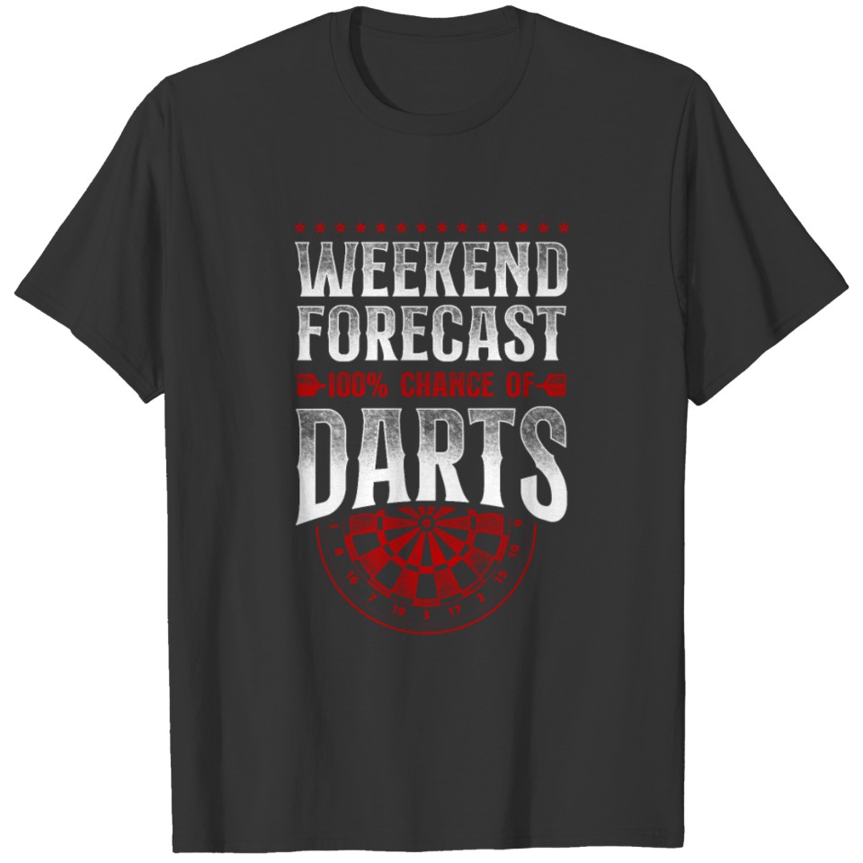 Darts Vintage Weekend Forecast T-shirt
