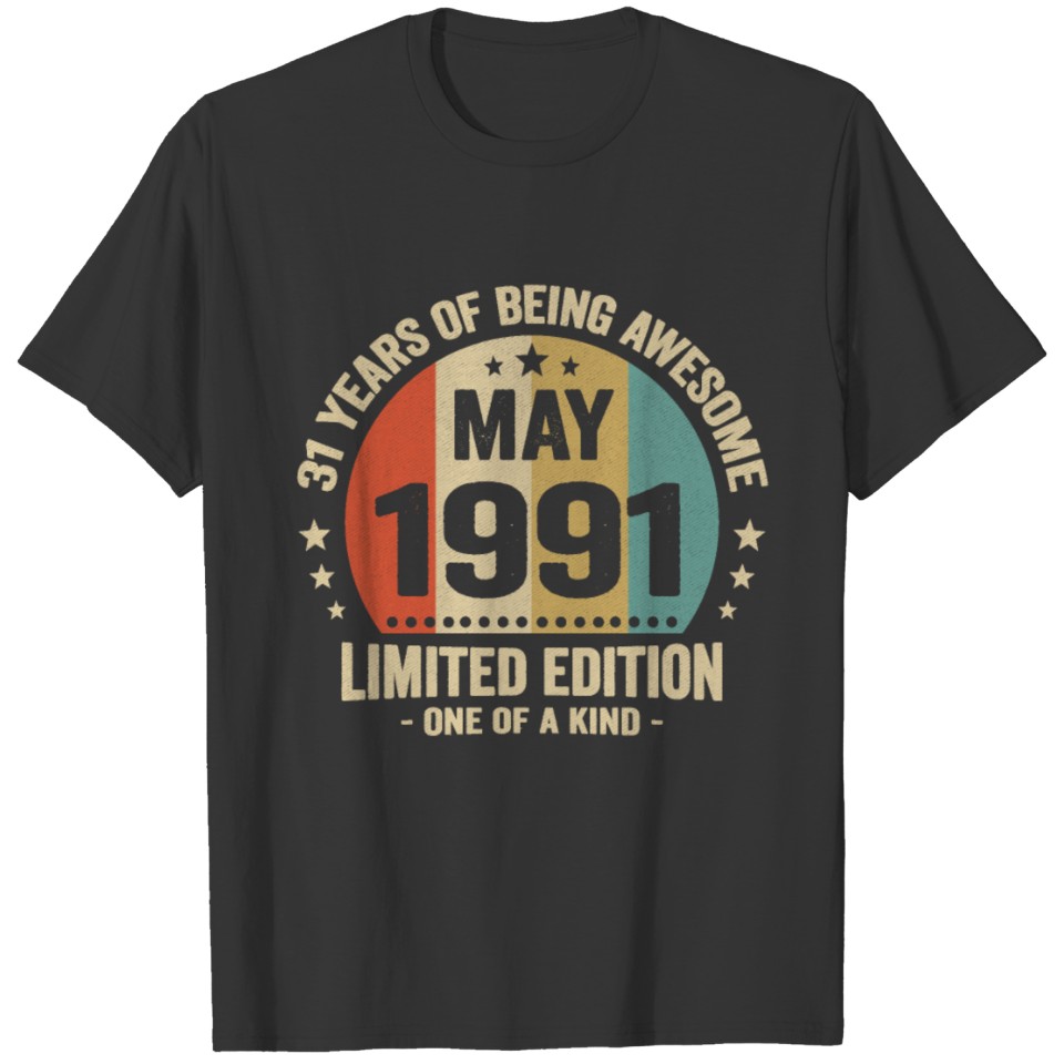 May 1991 31 Years Limited Edition T-shirt