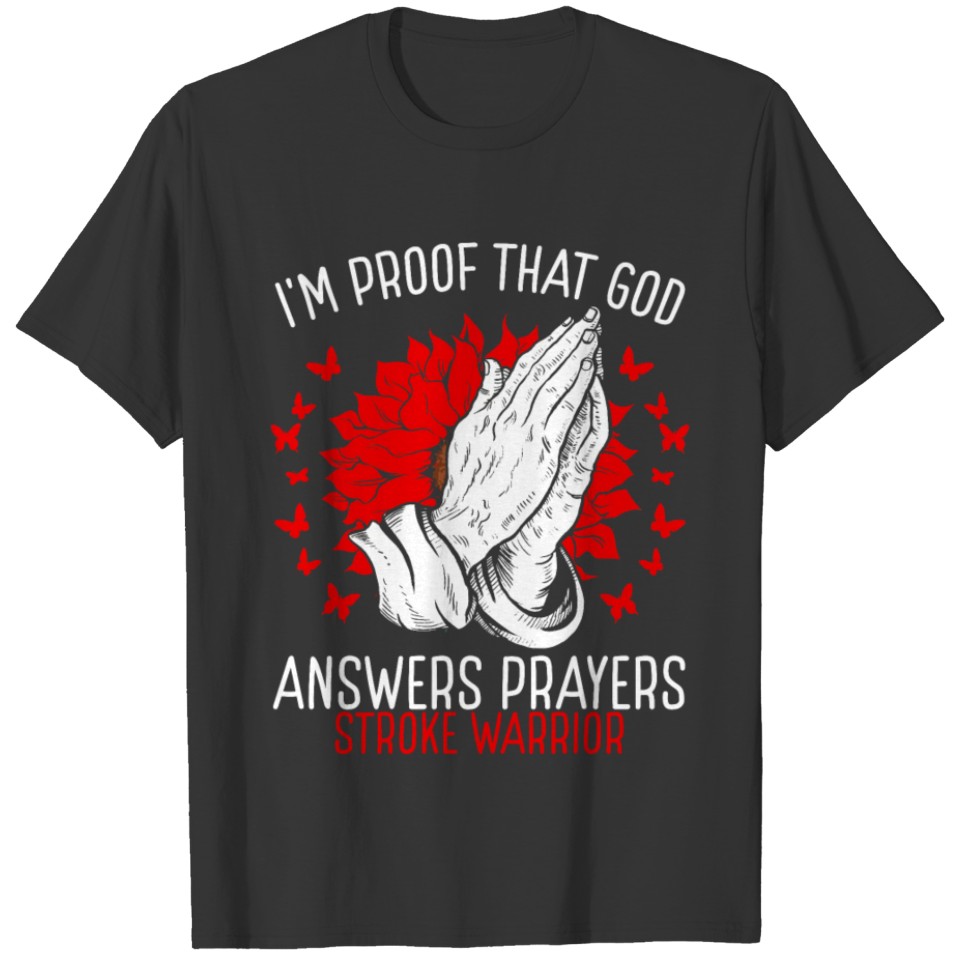 Stroke Warrior Faith God Stroke Awareness Ribbon T-shirt