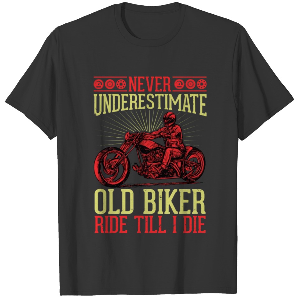 Old Biker T Shirt T-shirt
