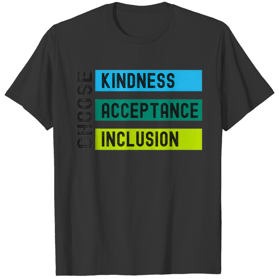 Orange Anti Bulling Choose Kindness Acceptance T Shirts
