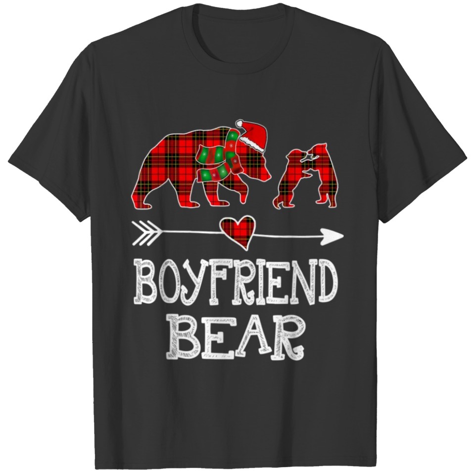 Red Plaid Boyfriend Buffalo Matching Pajama T Shirts